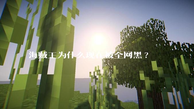 海贼王为什么现在被全网黑?